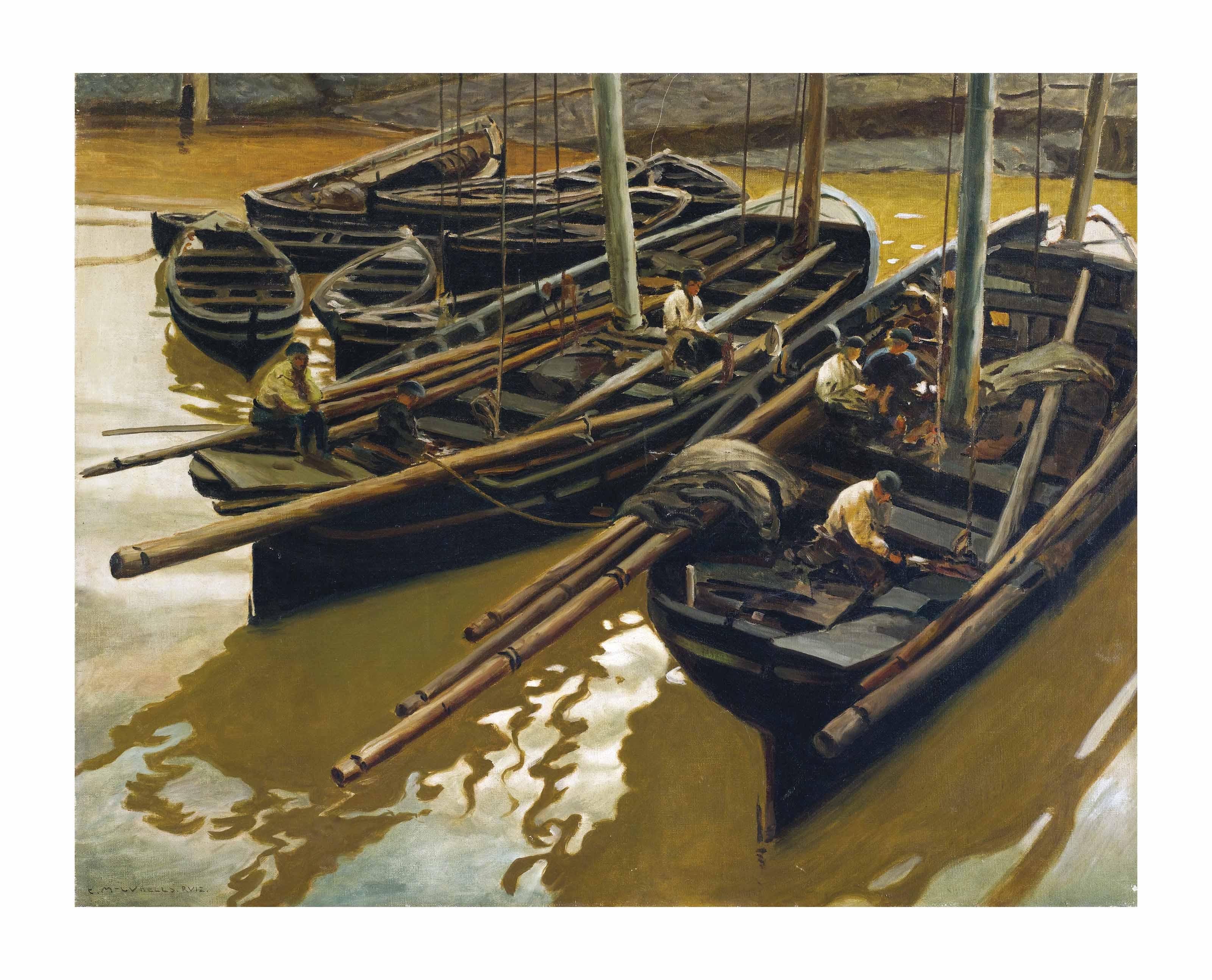 Enrique Martínez Cubells Y Ruiz - Fishing boats