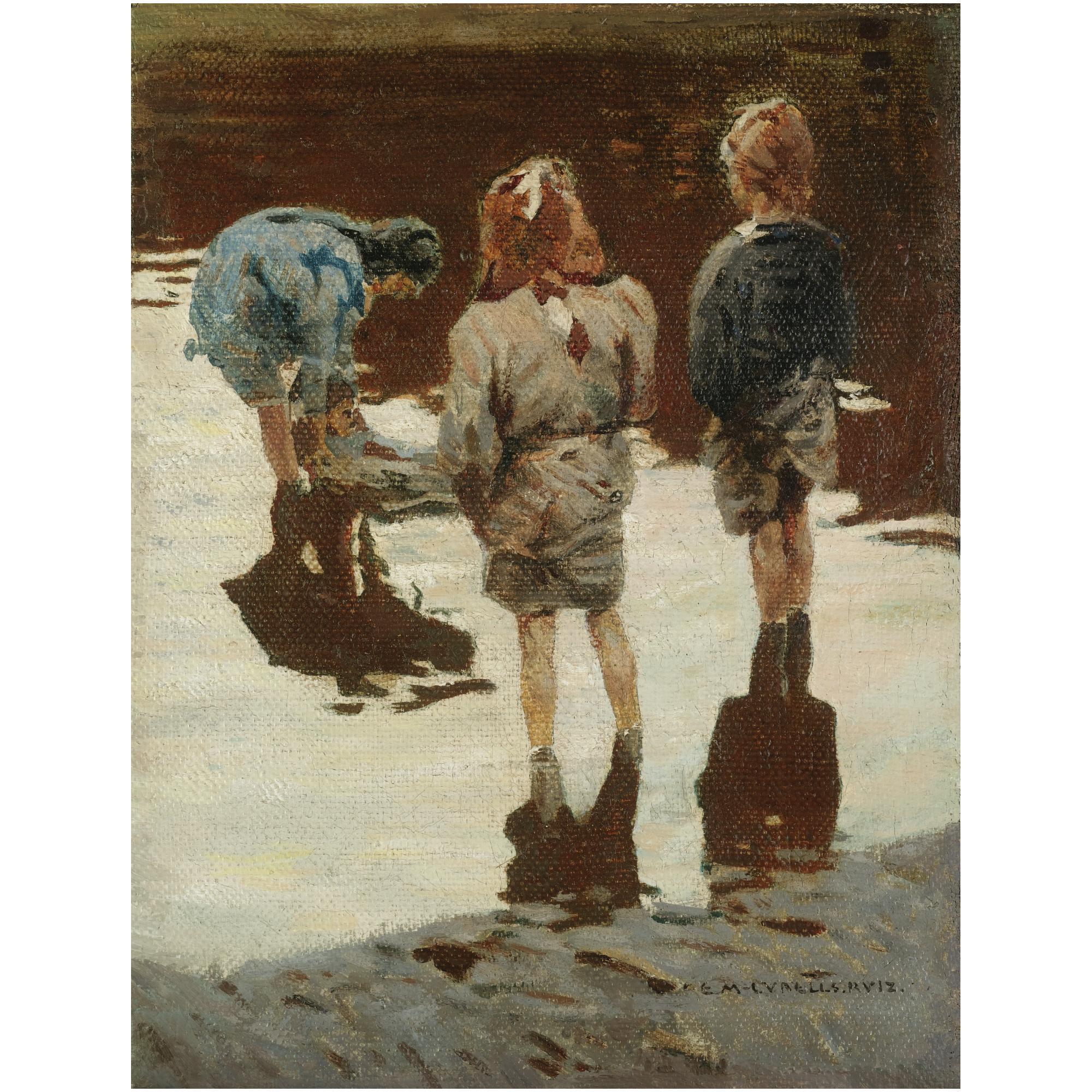 Enrique Martínez-Cubells - Jugando En La Arena (Children Paddling)