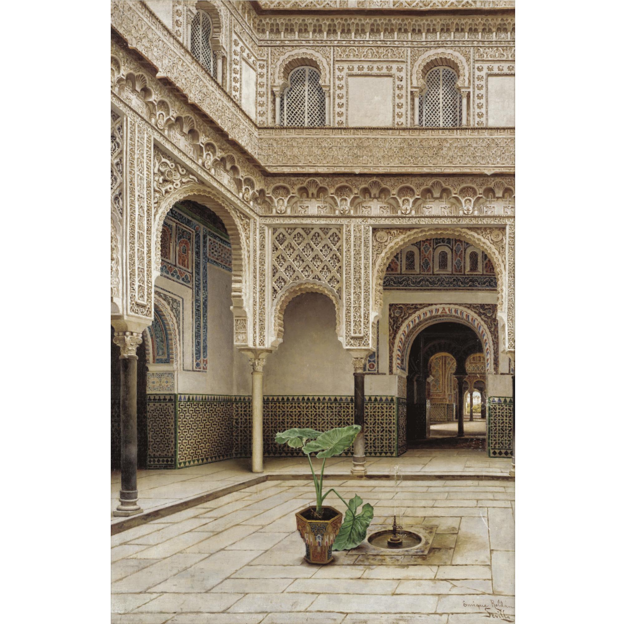 Enrique Roldan - Courtyard Interior
