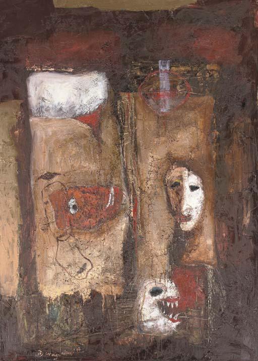 Entang Wiharso - Gold between monuments