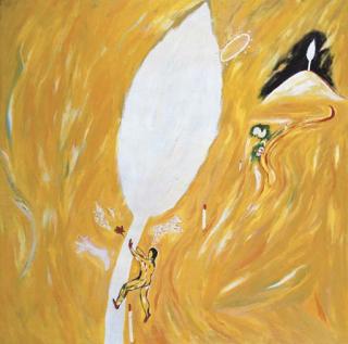 Enzo Cucchi - Quadro Santo