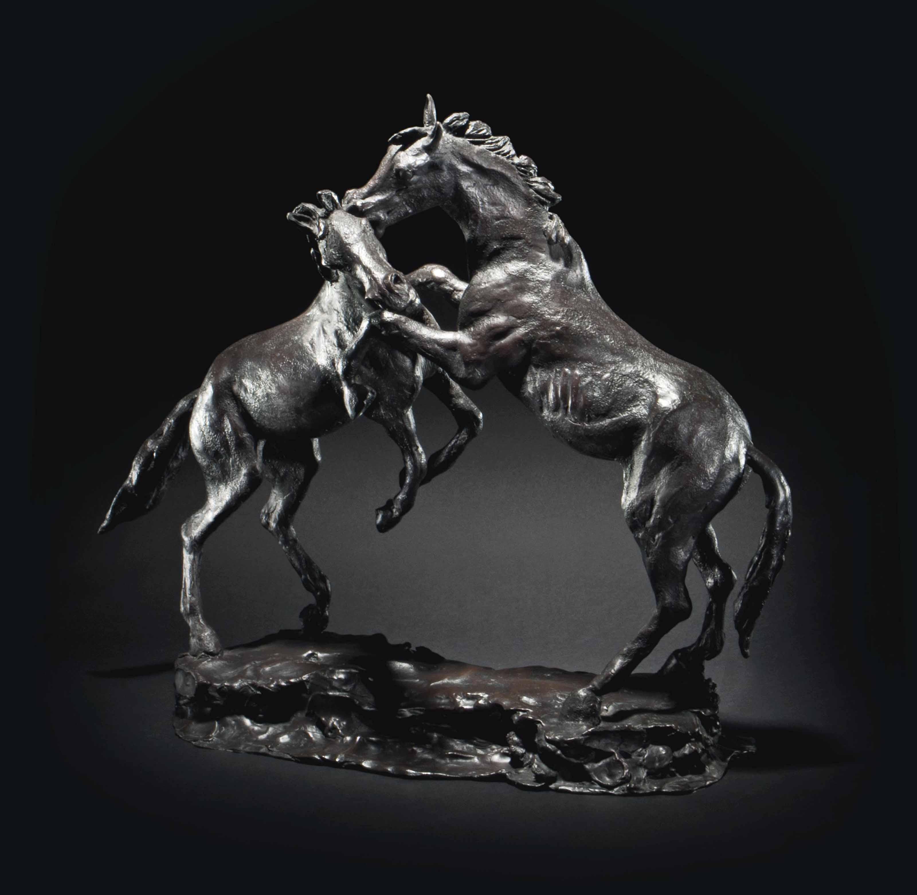 Enzo Plazzotta - Fighting Horses