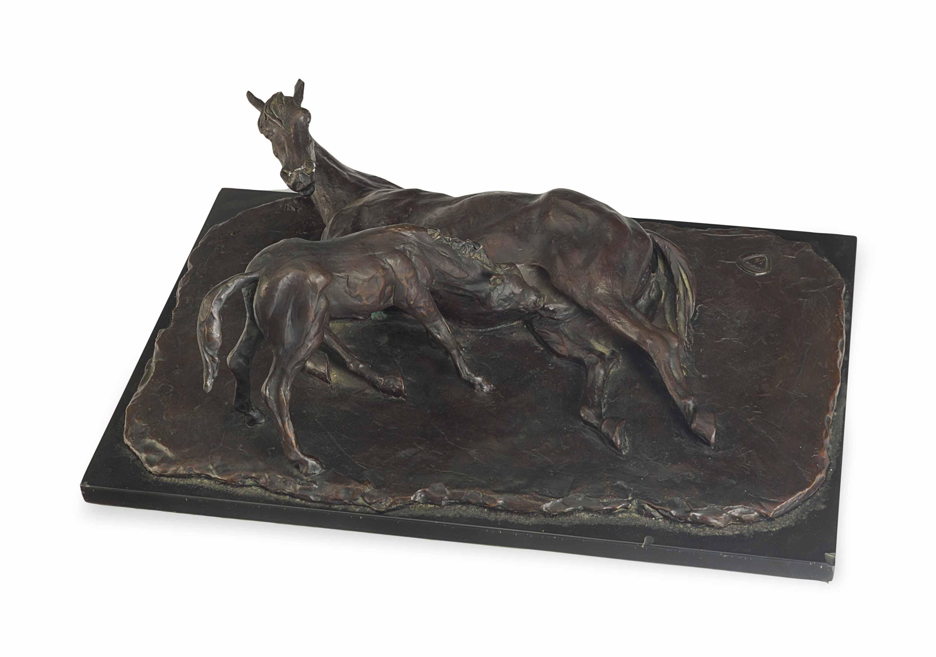 Enzo Plazzotta - Mare and Foal II