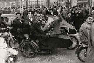 Enzo Sellerio - \'Palermo, Coming Out Of The Football Stadium\', 1961