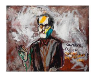 Eran Shakine - Sigmund Freud Visiting The Lascaux Cave