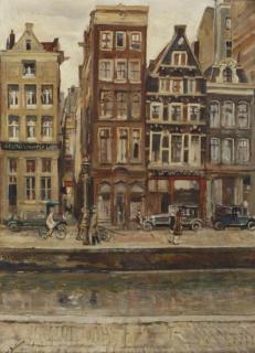 Erasmus Bernhard van Dulmen Krumpelman - A view of the Rokin, Amsterdam