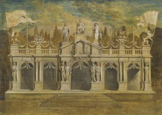 Erasmus Quellinus The Younger - A Design For A Classical Loggia To Celebrate The Treaty Of Munster In Antwerp July 1648