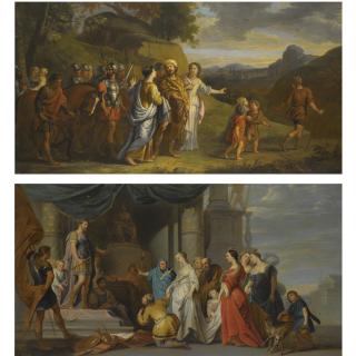 Erasmus Quellinus the Younger - Coriolanus Begged To Spare Rome; The Magnanimity Of Scipio  