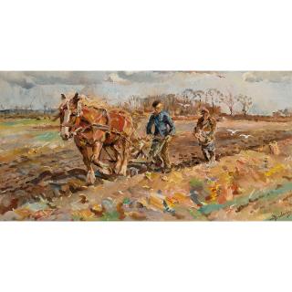 Erasmus van Dulmen Krumpelman - Dutch Ploegende En Zaaiende Boer