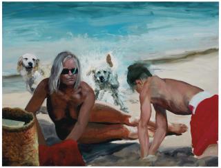 Eric Fischl - Surrounded by Dogs