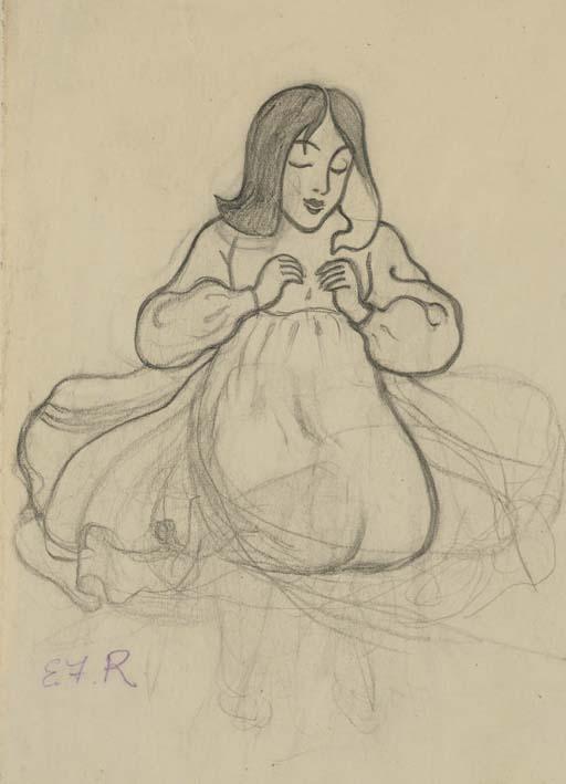 Eric Forbes-Robertson - Jeune femme assise