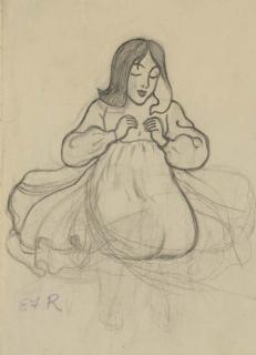 Eric Forbes-Robertson - Jeune femme assise