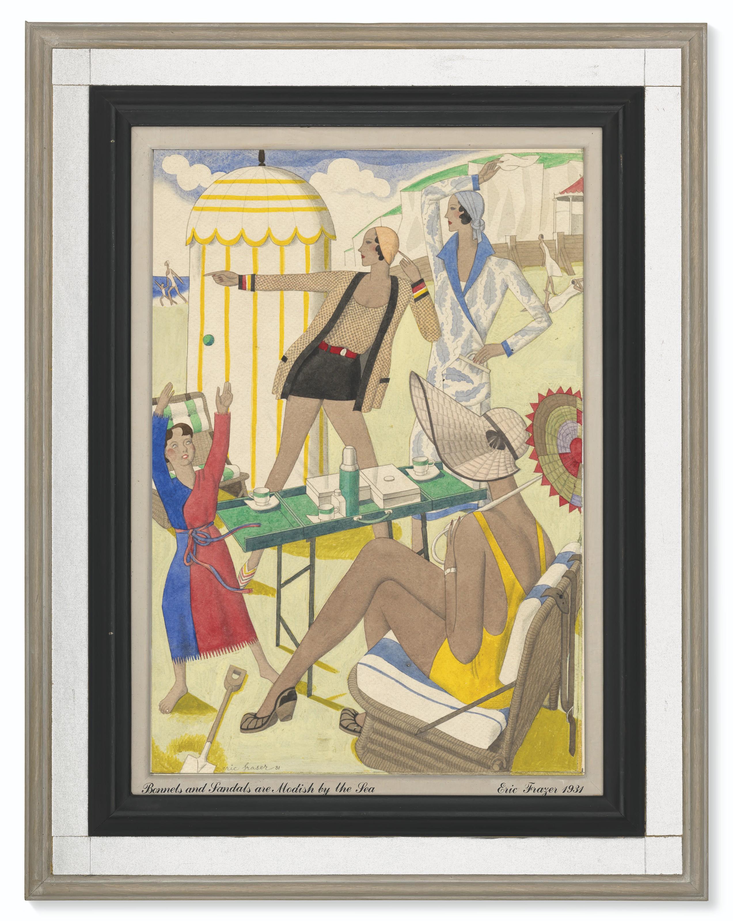 Eric Fraser - \'Bonnets And Sandals Are Modish By The Sea\'