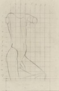 Eric Gill, A.R.A. - Male nude study for a sculpture