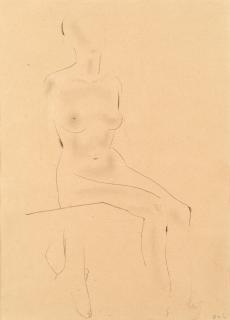 Eric Gill A.R.A. - Seated Female Nude