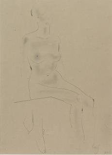 Eric Gill, A.R.A. - Seated female nude
