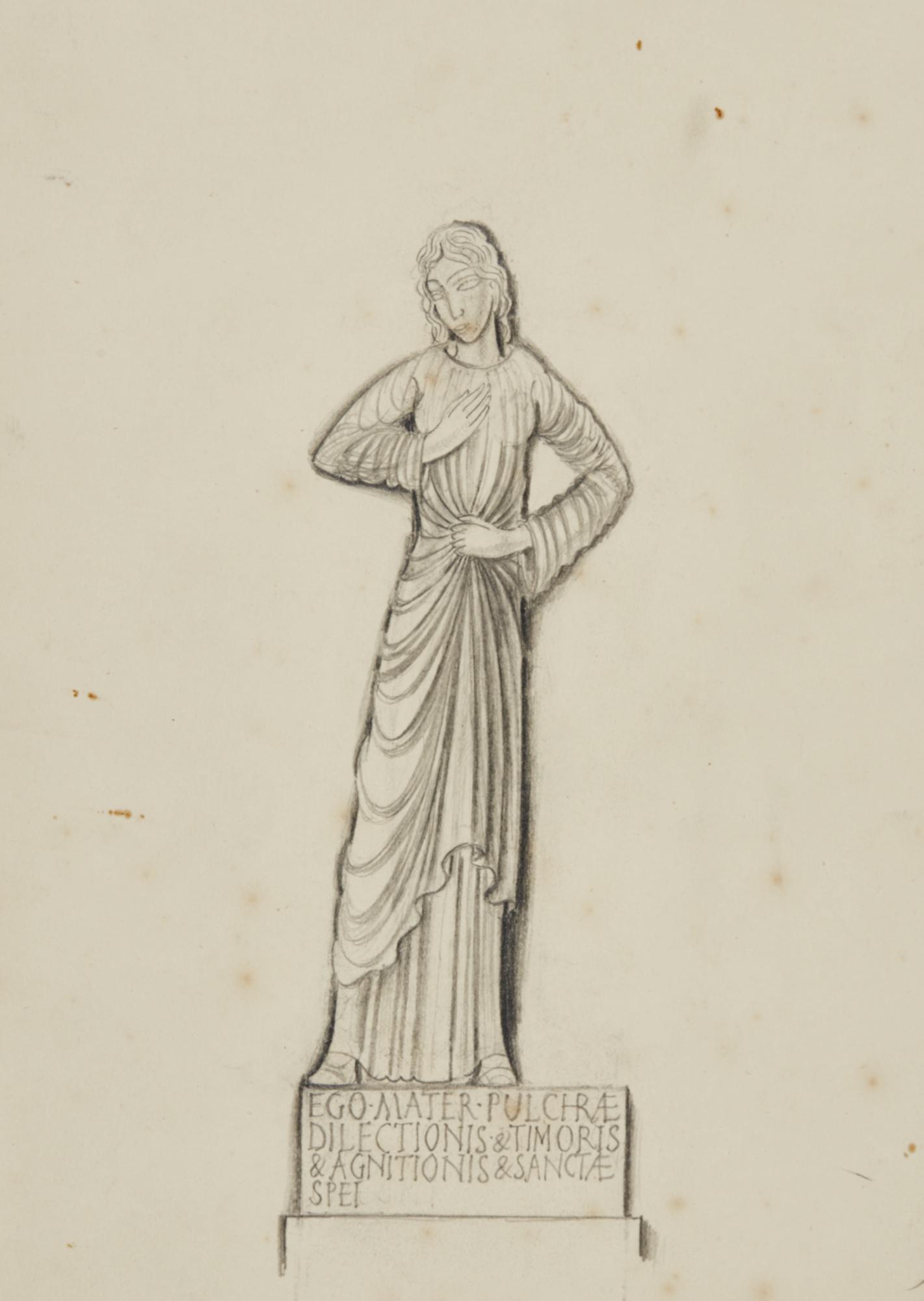 Eric Gill, A.R.A. - Study For Sculpture, Ratcliffe College