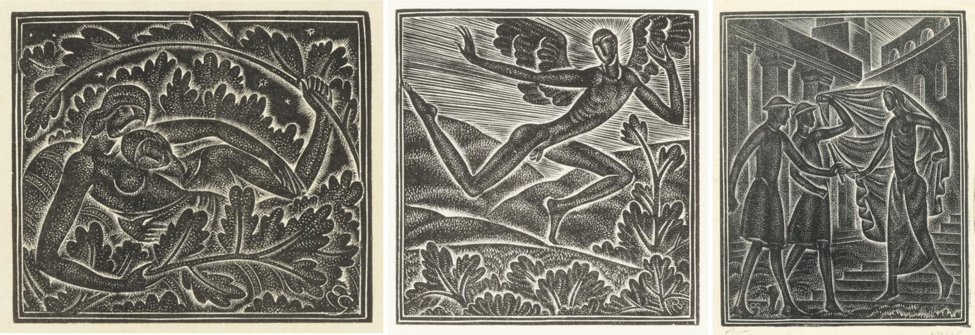 Eric Gill, A.R.A. - Three Illustrations From Canticum Canticorum