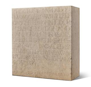 Eric Gill - Foundation Stone From The Old Rectory, Finningham, Suffolk