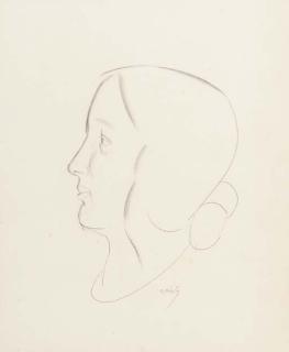 Eric Gill - Head of a Woman