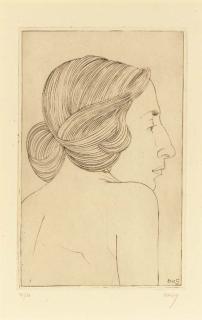 Eric Gill - [Profile of a woman]