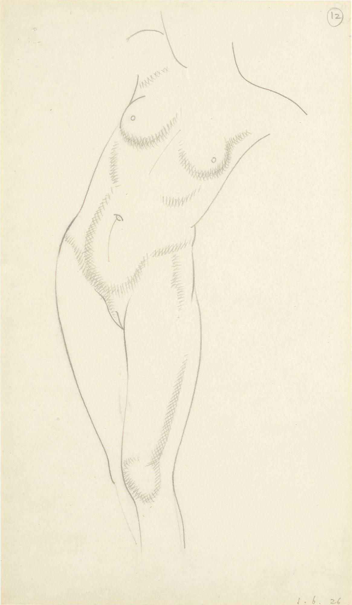 Eric Gill - Standing Female Nude