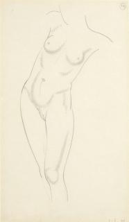 Eric Gill - Standing Female Nude