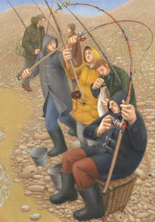 Eric Holt - Fishermen at Dungeness