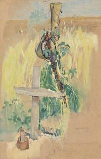 Eric Kennington, R.A. - A Soldier\'S Grave, The Somme