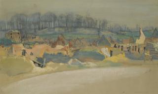 Eric Kennington, R.A. - Bourlon Wood Hill 