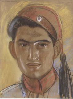 Eric Kennington, R.A. - Head of an Evzone