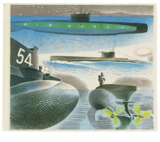 Eric Ravilious - Different Aspects of Submarines, from: Submarine Series