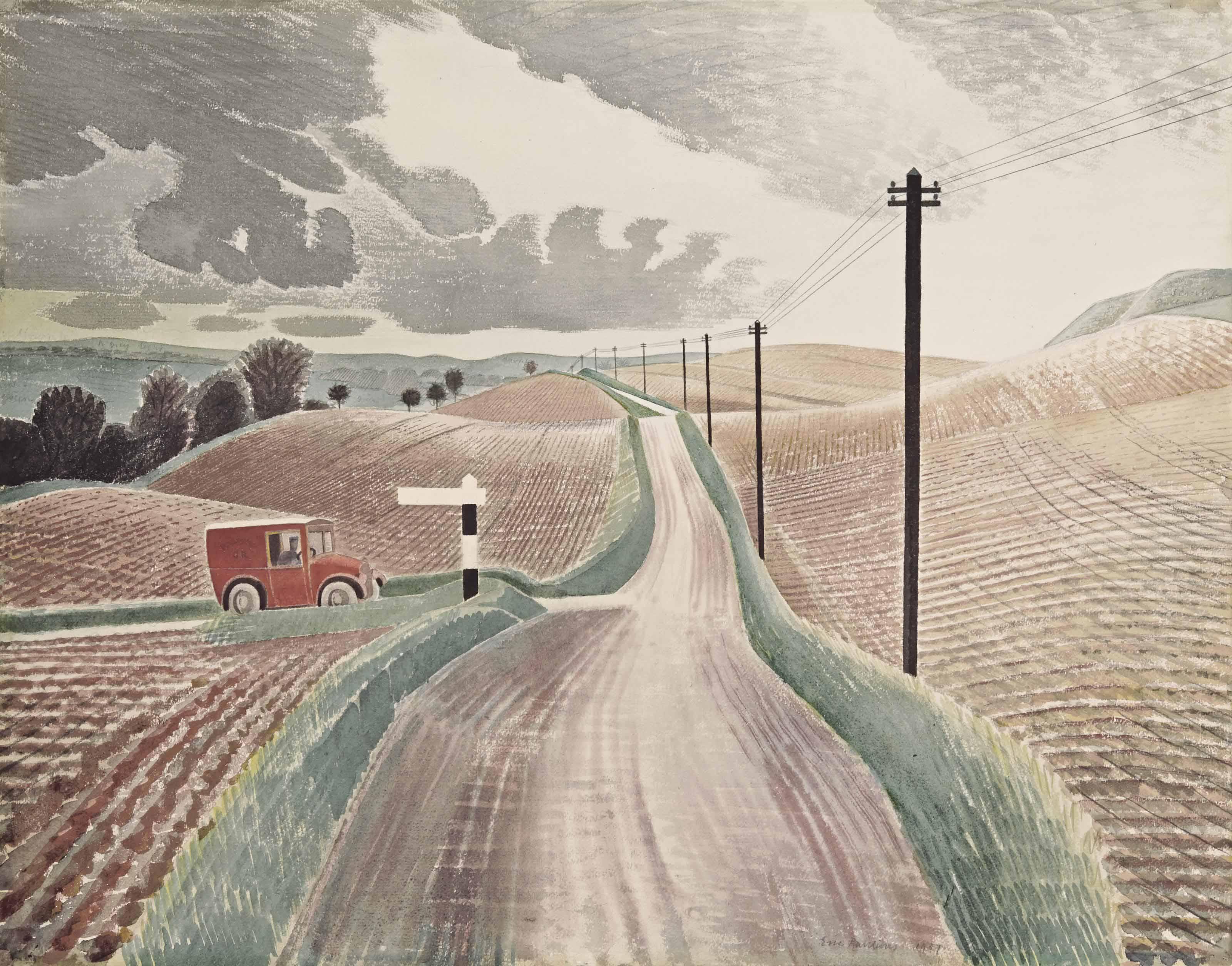 Eric Ravilious - Wiltshire Landscape