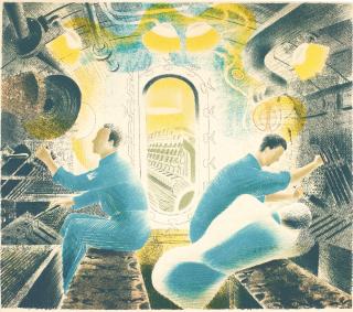 Eric Ravilious - Working Controls When Submerged (Carey & Griffiths 129)