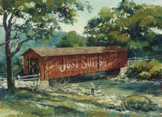 Eric Sloane - Covered Bridge, Vermont