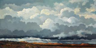 Eric Sloane - Earth Flight Environment 24 x 48in