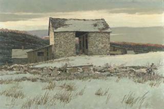Eric Sloane - Stone Barn In Winter