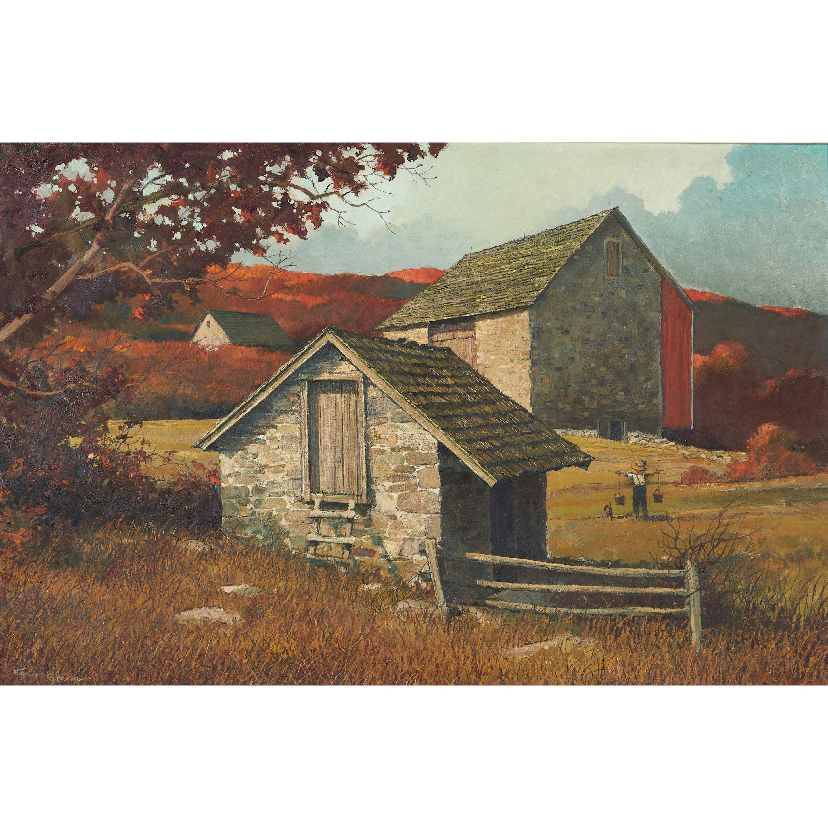 Eric Sloane - Stone Barns in Autumn