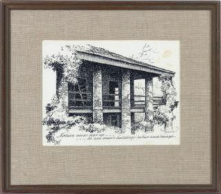 Eric Sloane - Three drawings from Recollections in Black and White