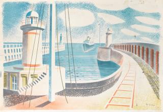 Eric William Ravilious - Newhaven Harbour