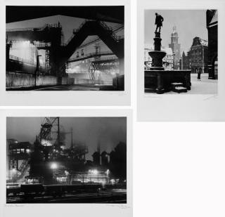 Erich Angenendt - a) »Werkstraße Hoesch b)»Hochofen Hoesch« c) »Am Bläserbrunnen«