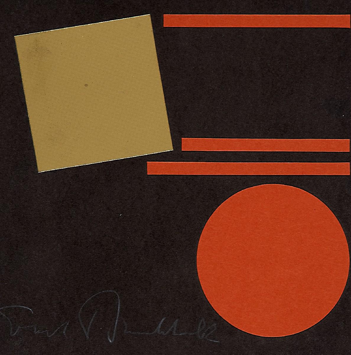 Erich Buchholz - Ohne Titel (Komposition mit Quadrat, Linien und Kreis)