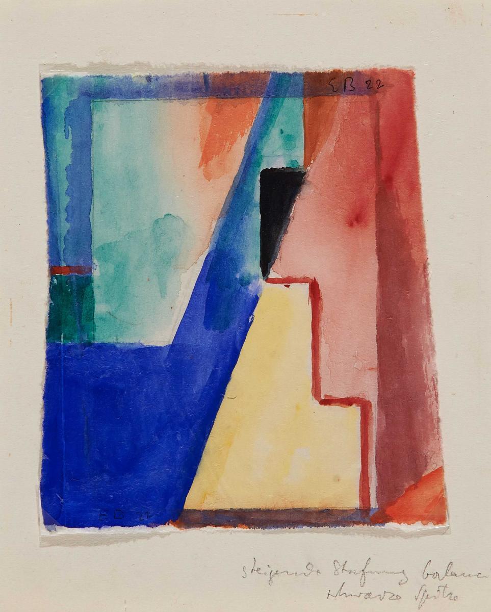 Erich Buchholz - »Steigende Stufung balanciert schwarze Spitze«