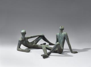 Erich Fritz Reuter - Liegende Jünglinge