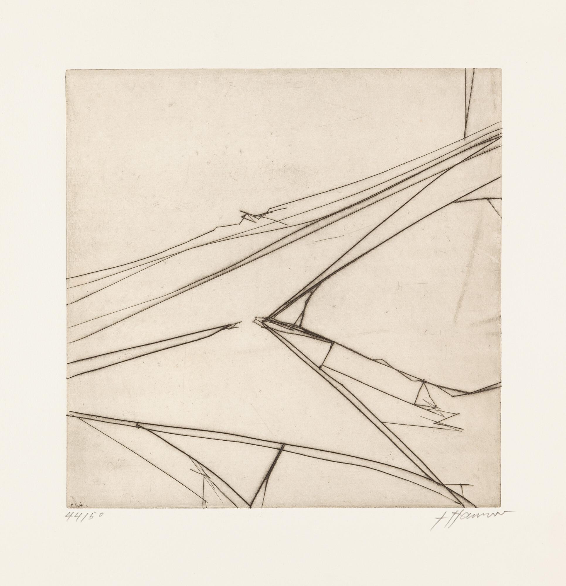 Erich Hauser - 2 Bll.: Ohne Titel