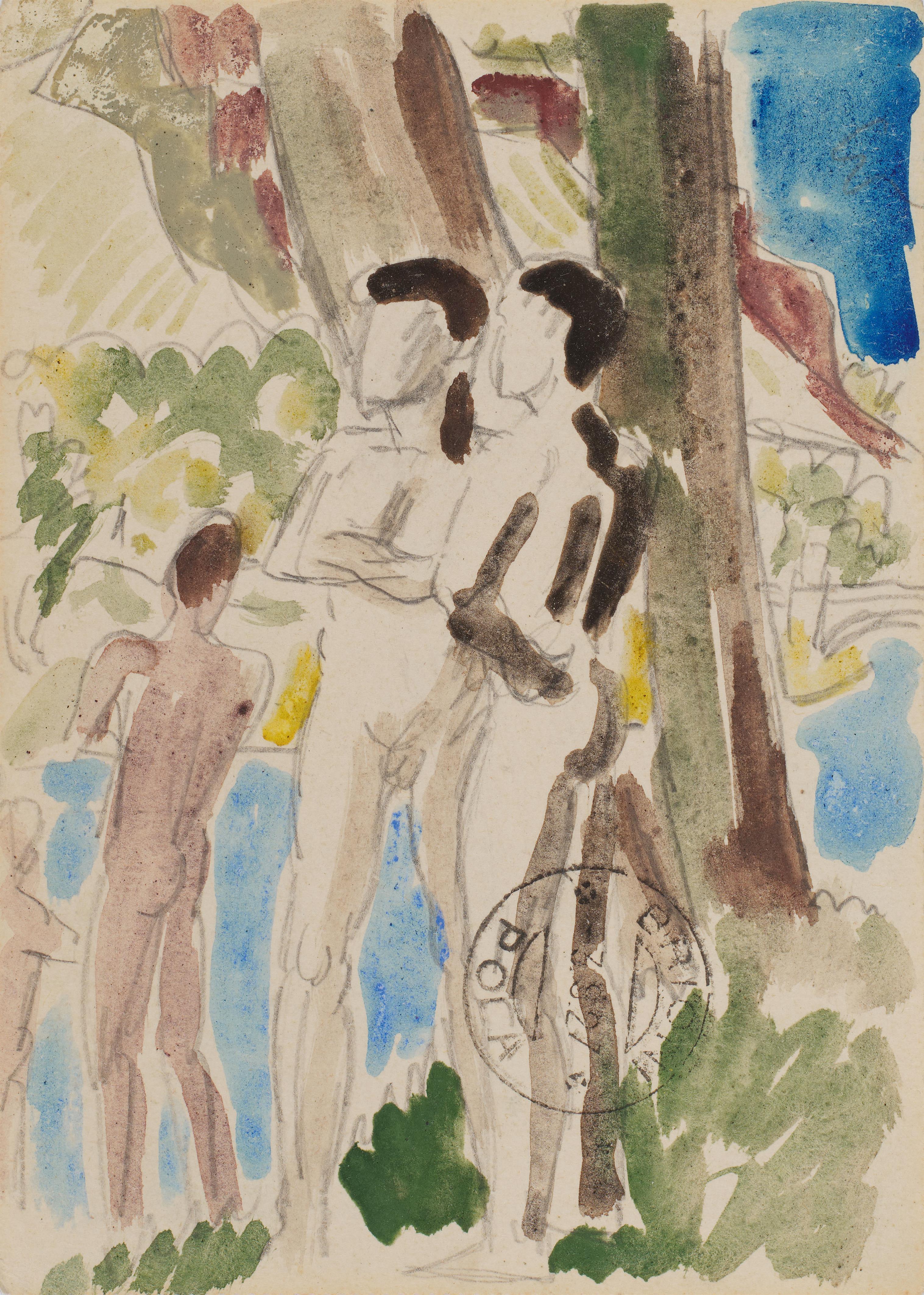 Erich Heckel - Badende am Main