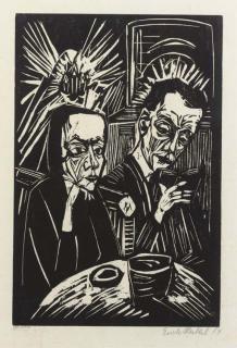 Erich Heckel - Beim Vorlesen (Dube W 272 IIB)