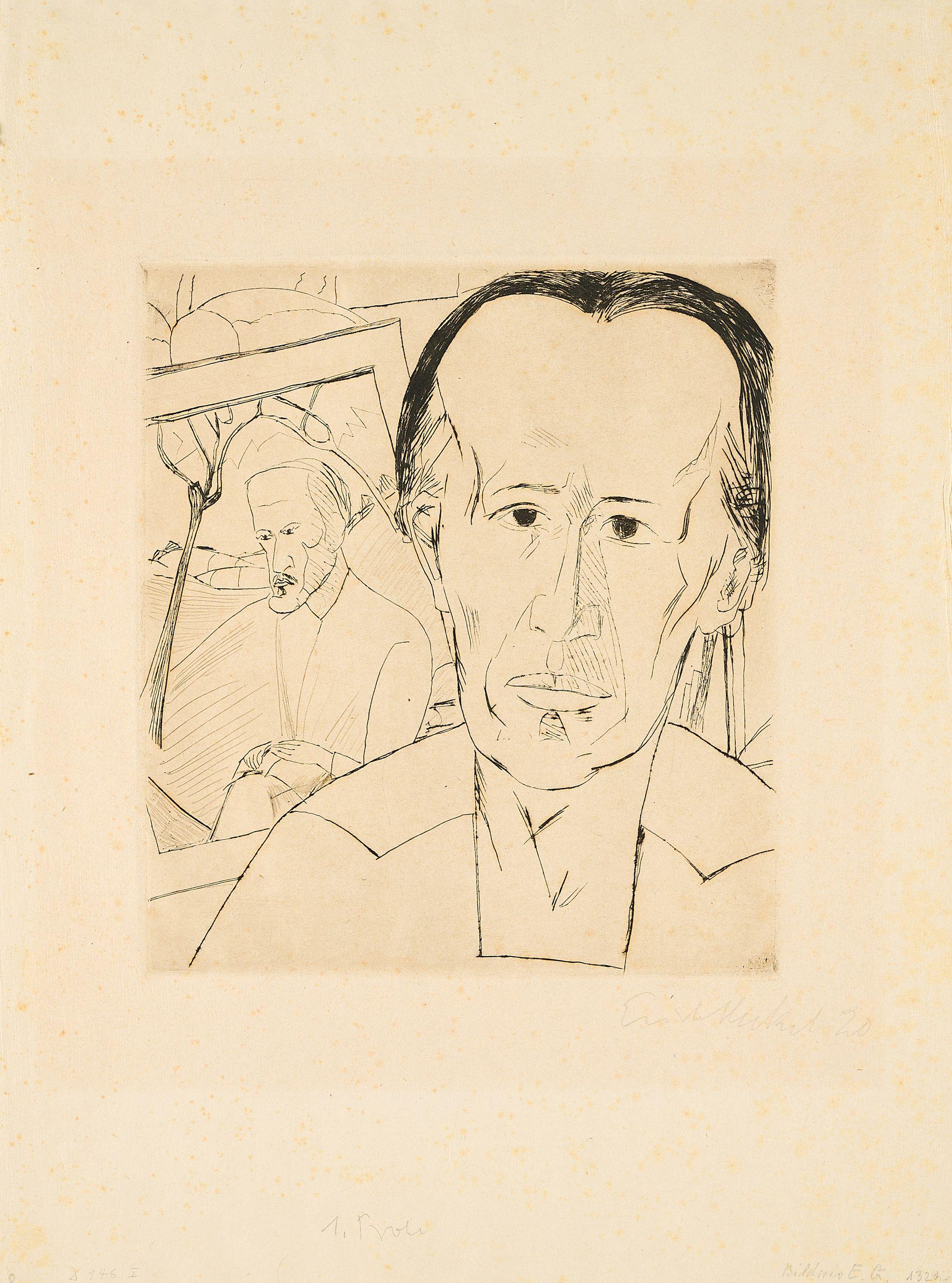 Erich Heckel - Bildnis E. G.