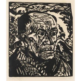 Erich Heckel - Bildniskopf (Portrait of a Head)