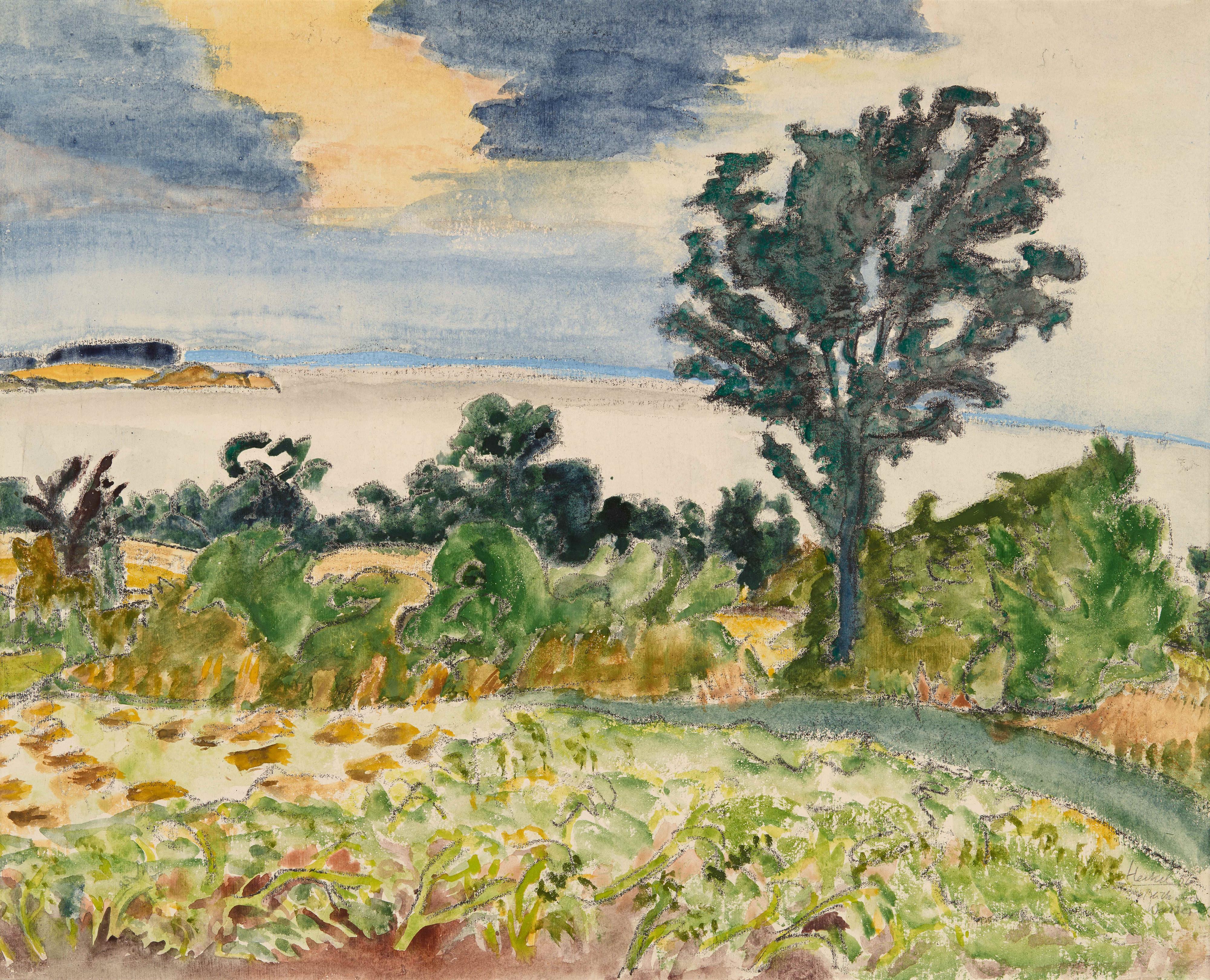 Erich Heckel - Blick übers Wasser